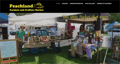 Desktop Screenshot of peachlandfarmersandcraftersmarket.ca